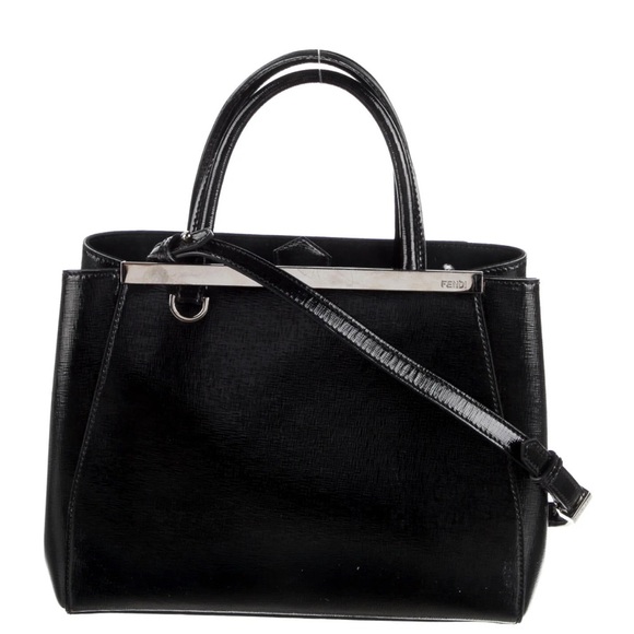 Fendi Handbags - Authentic Fendi Black 2Jours Handbag